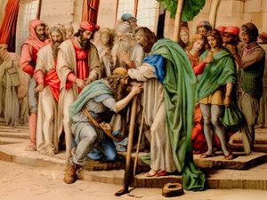 De Selectie van Jozua door Josef Johann Michel
