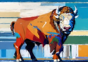 Dieren: buffel 4
