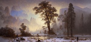 JJM recreëert Bierstadt-A: Yosemite Valley-sneeuwval