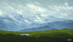 Drijvende Wolken (Alpen Panorama)