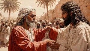 Jezus geneest de blinde bedelaar