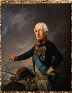 Portret van Veldmaarschalk Generaal-Generaal Prins A. Suvorov. Schilderij van Josef Kreuzinger (1757-1829) door Josef Kreuzinger