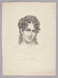 Charlotte Auguste, keizerin van Oostenrijk enz. door Josef Kriehuber