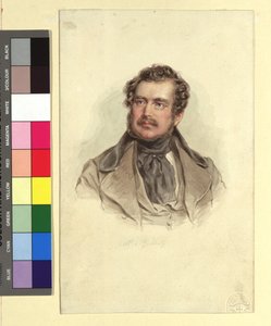 Christin Freiherr von Zedlitz door Josef Kriehuber
