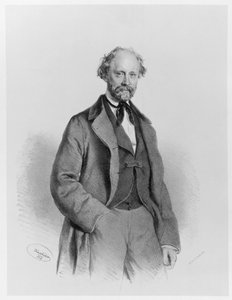 Friedrich Hebbel door Josef Kriehuber