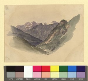 Bergdal door Josef Kriehuber