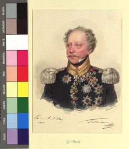 Generaal C. F. baron Tettenborn door Josef Kriehuber