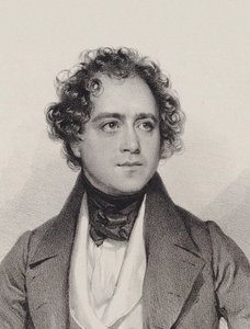 Portret van de componist Johann Vesque von Püttlingen door Josef Kriehuber