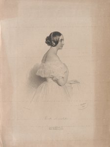 Portret van de operazangeres Marietta Brambilla 1807-1875