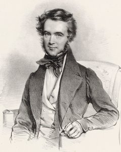 Portret van de violist en componist Karol Lipiński 1790-1861, 1837 door Josef Kriehuber