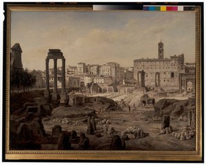 Een uitzicht op het Forum in Rome