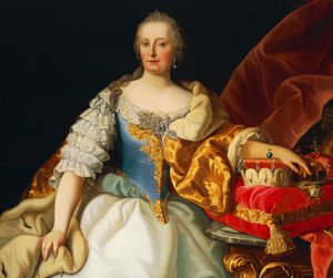 Portret van Maria Theresia van Oostenrijk door Josef and Mayrhofer Friedrich Kiss