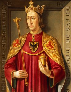 Portret van Rudolf van Habsburg (1218-91), detail