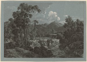 De waterval bij Schladming in de Steiermark