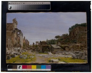 Twee uitzichten op het Romeinse Forum