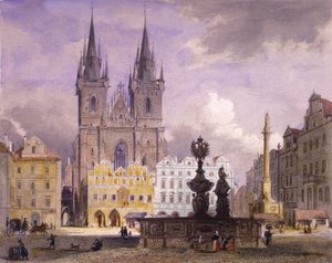 Krocín-fontein, Praag, 1864