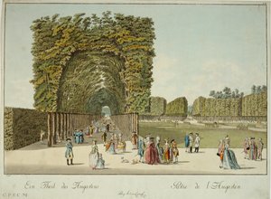 Een deel van het Augartenpark, opengesteld voor het publiek door keizer Jozef II ... (gravure) door Josef Ziegler