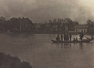 boot op de rivier Drava