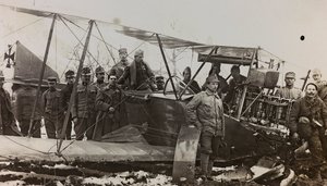 Album "Meine weltkriegs - Erinnerungen South-West Front (Karinthië, Italië, Zuid-Tirol) 31/03/1915-12/11/1918 - Josef Zohles Wenen": Oostenrijkse soldaten met een mi
