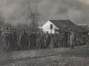 Album "Meine weltkriegs - Erinnerungen South-West Front (Karinthië, Italië, Zuid-Tirol) 31/03/1915-12/11/1918 - Josef Zohles Wenen": gevangenen door Josef Zohles