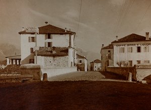 Album "Meine weltkriegs - Erinnerungen South-West Front (Karinthië, Italië, Zuid-Tirol) 31/03/1915-12/11/1918 - Josef Zohles Wien": uitzicht op Chiusaforte