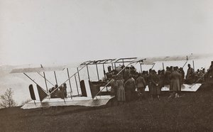 Album "Meine weltkriegs - Erinnerungen South-West Front (Karinthië, Italië, Zuid-Tirol) 31/03/1915-12/11/1918 - Josef Zohles Wien": Oostenrijkse soldaten en vliegtuig