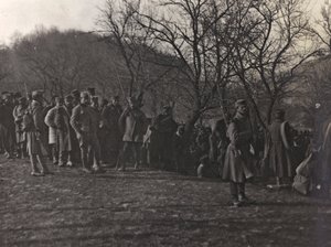 Album "Meine weltkriegs - Erinnerungen South-West Front (Karinthië, Italië, Zuid-Tirol) 31/03/1915-12/11/1918 - Josef Zohles Wien": gevangenen door Josef Zohles