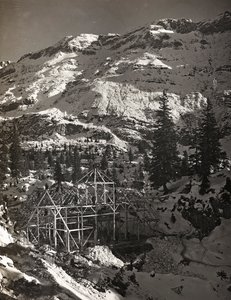 Album "Meine weltkriegs - Erinnerungen South-West Front (Karinthië, Italië, Zuid-Tirol) 31/03/1915-12/11/1918 - Josef Zohles Wien": bouwconstructie