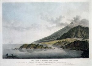 Uitzicht op Morne Soufrière op het eiland St. Vincent, gegraveerd en uitgegeven door Francis Jukes (1747-1812) door Joseph (after) Billinghurst