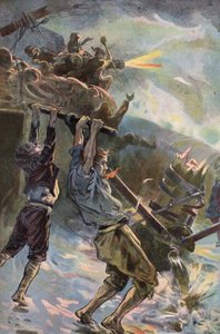 Robinson Crusoe: Ik werk aan de pomp door Joseph (after) Finnemore