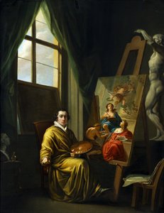 Zelfportret in zijn studio