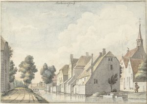 Het dorp Molenaarsgraaf in de Alblasserwaard