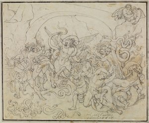 De straf van de dieven in het dal van de slangen en draken (Dante