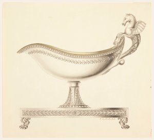 Tekening, Elevatie van een sausboot, 1790-1825