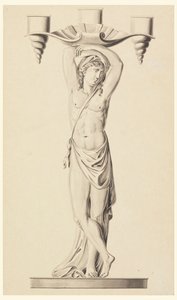 Ontwerp voor een Kandelaar door Joseph Anton Seethaler Ii