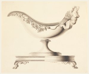 Ontwerp voor een sausboot door Joseph Anton Seethaler Ii