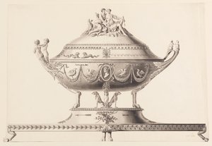 Ontwerp voor een terrine door Joseph Anton Seethaler Ii