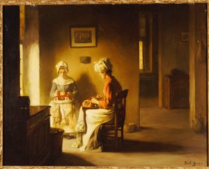 Naaisters in een Interieur