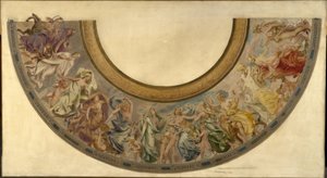 Schets voor de Feesttrap in het Stadhuis van Parijs: De republikeinse maanden door Joseph Blanc
