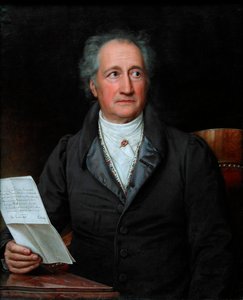Portret van de auteur Johann Wolfgang von Goethe 1749-1832, 1828 door Joseph Carl Stieler
