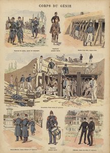 Militaire ingenieurs van het Franse leger door Joseph Charles (after) Beuzon