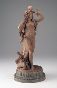 Bacchante die een kind op haar schouders draagt door Joseph Charles Marin