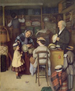 Een nieuwe hoed kopen, 1880