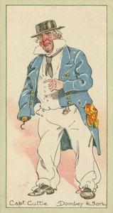 Captain Cuttle, Dombey  Son (kleurenlitho) door Joseph Clayton (1856-1937) (after) Clarke