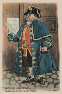 Mr Bumble, Oliver Twist door Joseph Clayton  Clarke