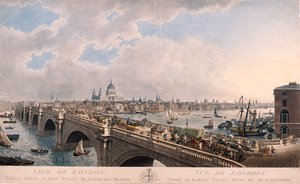 City of London vanuit het zuiden, 1802 door Joseph Constantine Stadler