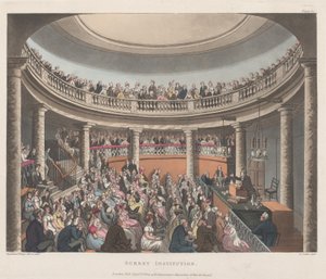 Surrey Institution, 1 september 1809 door Joseph Constantine Stadler