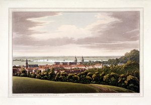 Zicht op Greenwich, Londen, 1795 door Joseph Constantine Stadler