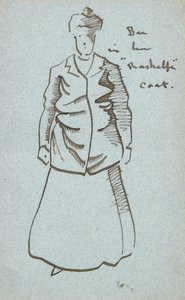 Tante Bee in haar Rashelfe Jas door Joseph Crawhall