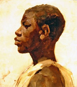 Hoofd van een neger door Joseph Crawhall